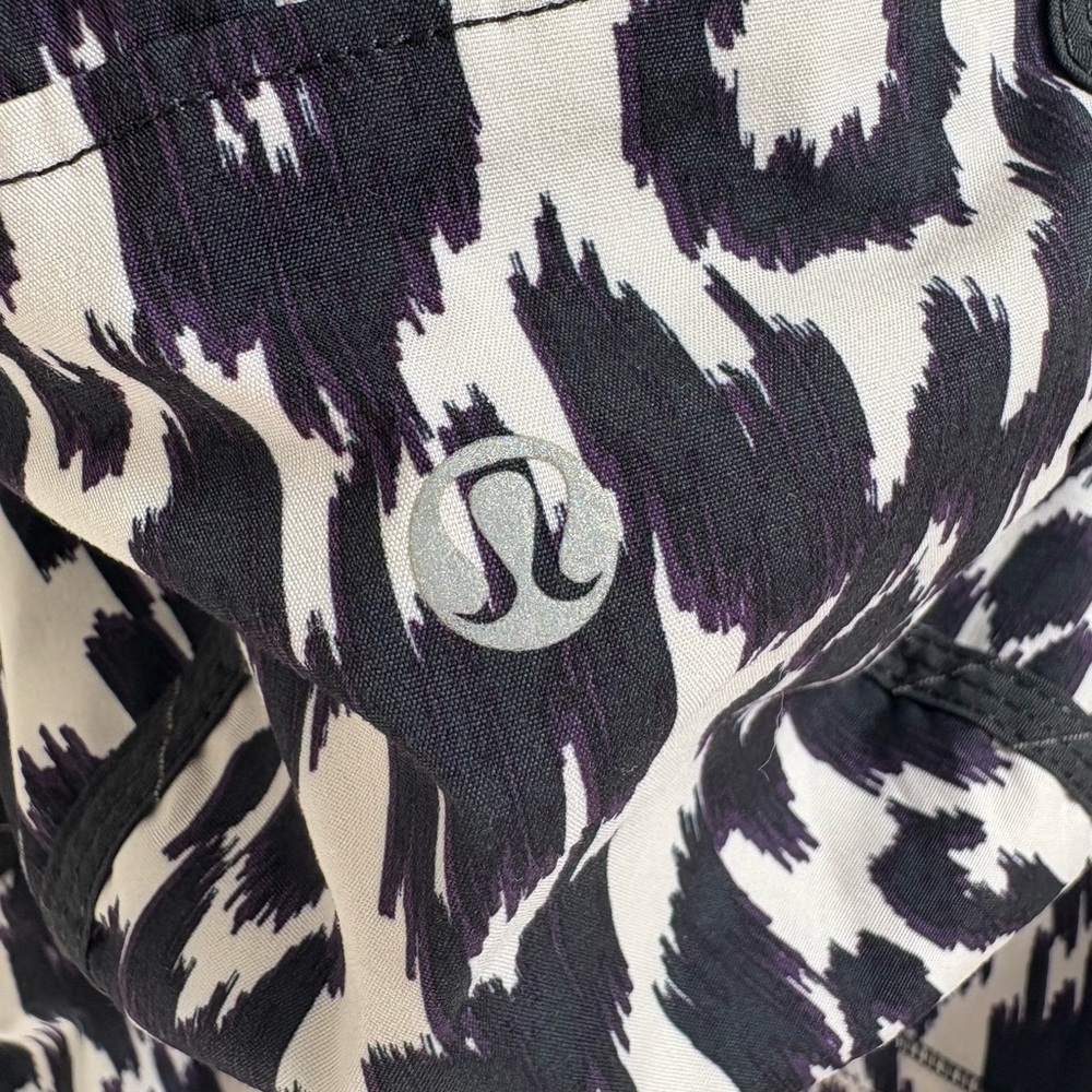 Lululemon Run Willpower 1/2 Zip Black White Purple Sprinkler Ikat Windbreaker - Picture 6 of 6